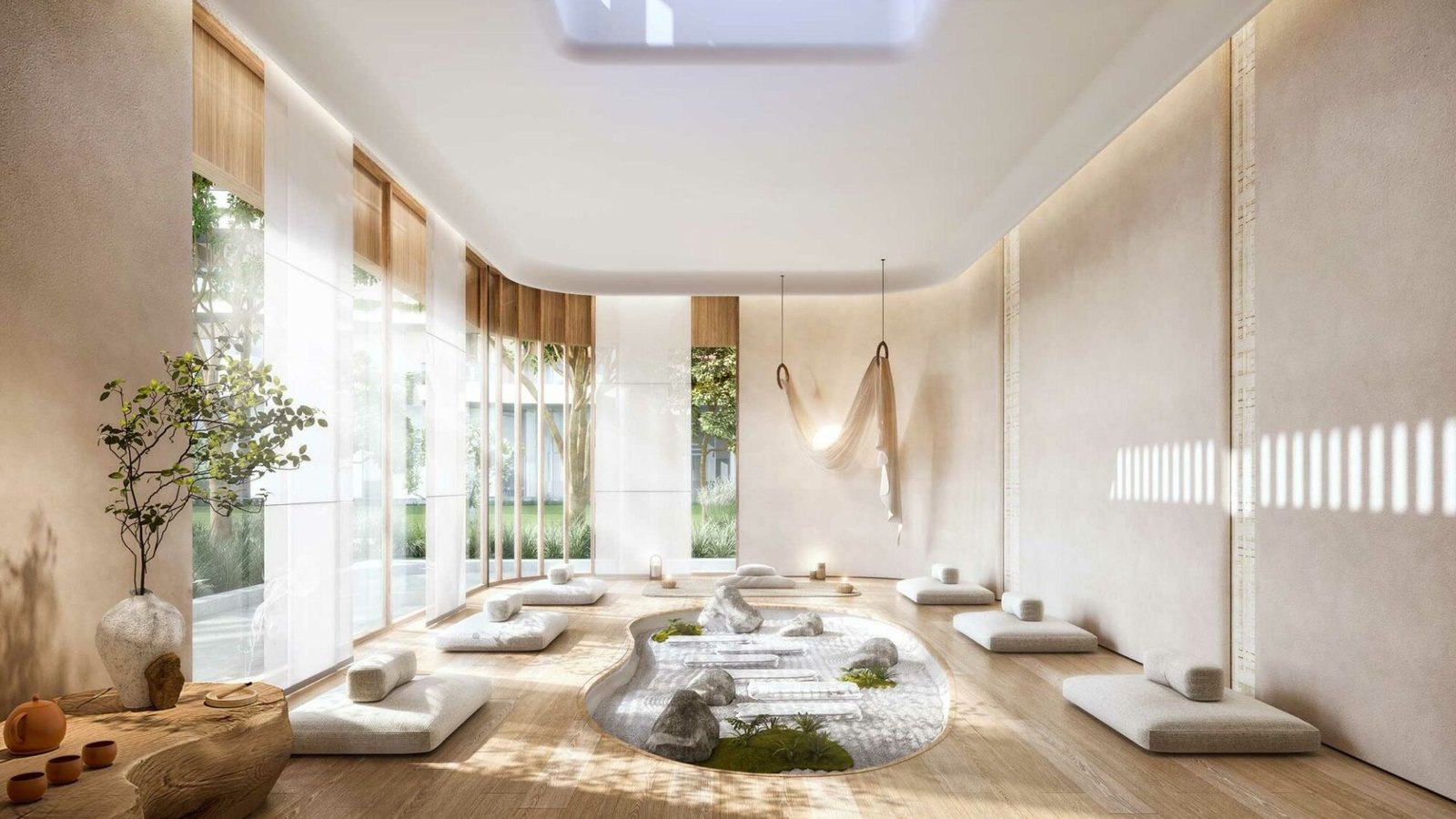 Quiet meditation space at SHA Emirates
