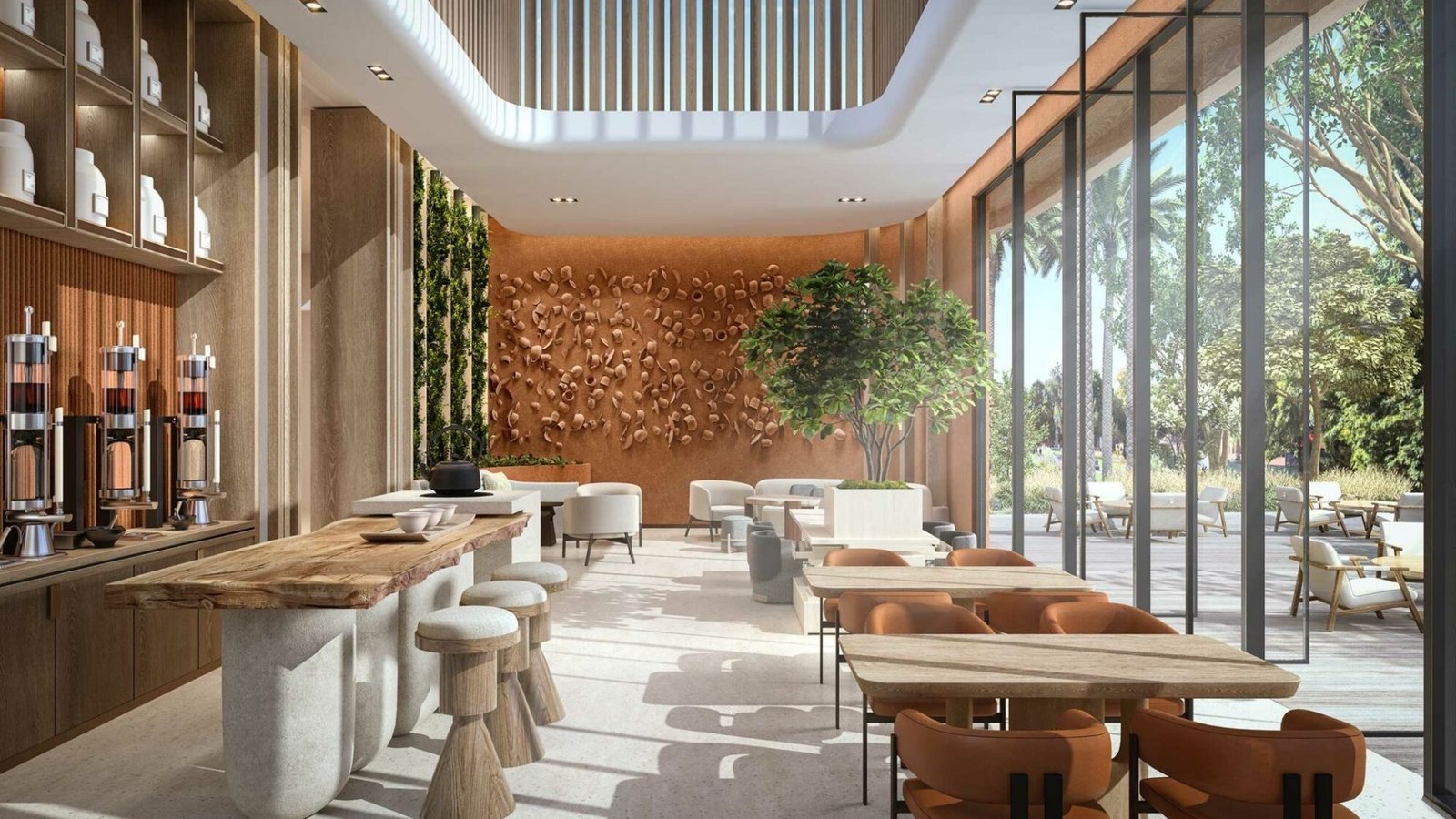 Healthy nutrition and tea lounge at SHA Emirates
