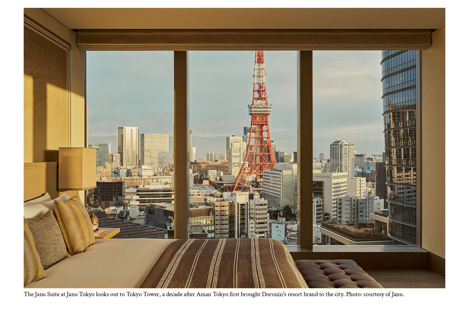 The Janu Suite at Janu Tokyo, facing Tokyo Tower